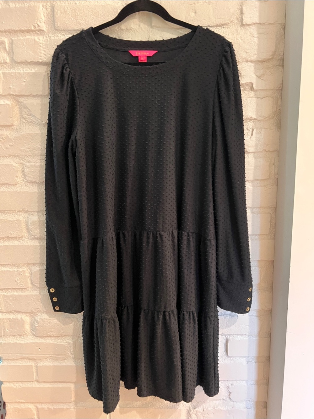 Lilly Pulitzer Black Textured Dress